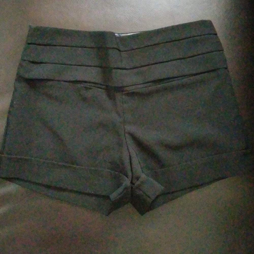 Black tuxedo shorts